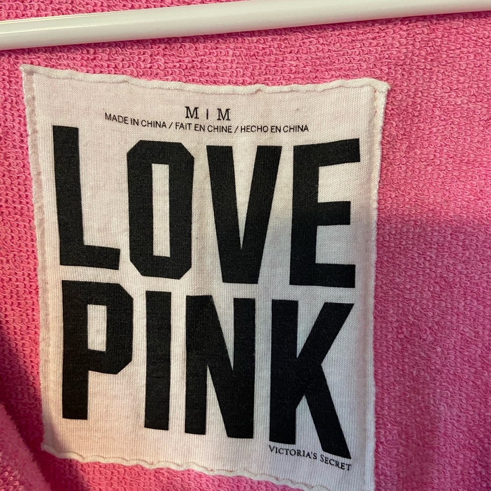 Victoria's Secret Pink Knit with Black Lettering - Picture 2 of 3